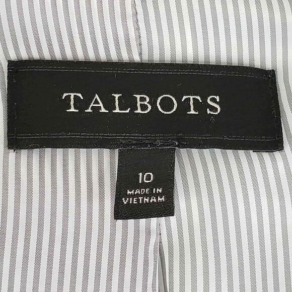 Talbots Blazer Jacket Womens Size 10 Stretch Knit Button Mint Green Lined - Picture 6 of 8